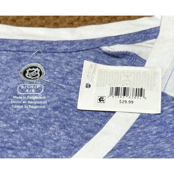 NHL New York Islanders Hockey Women’s Long Sleeve Raglan Tee Size S NWT - Picture 3 of 7